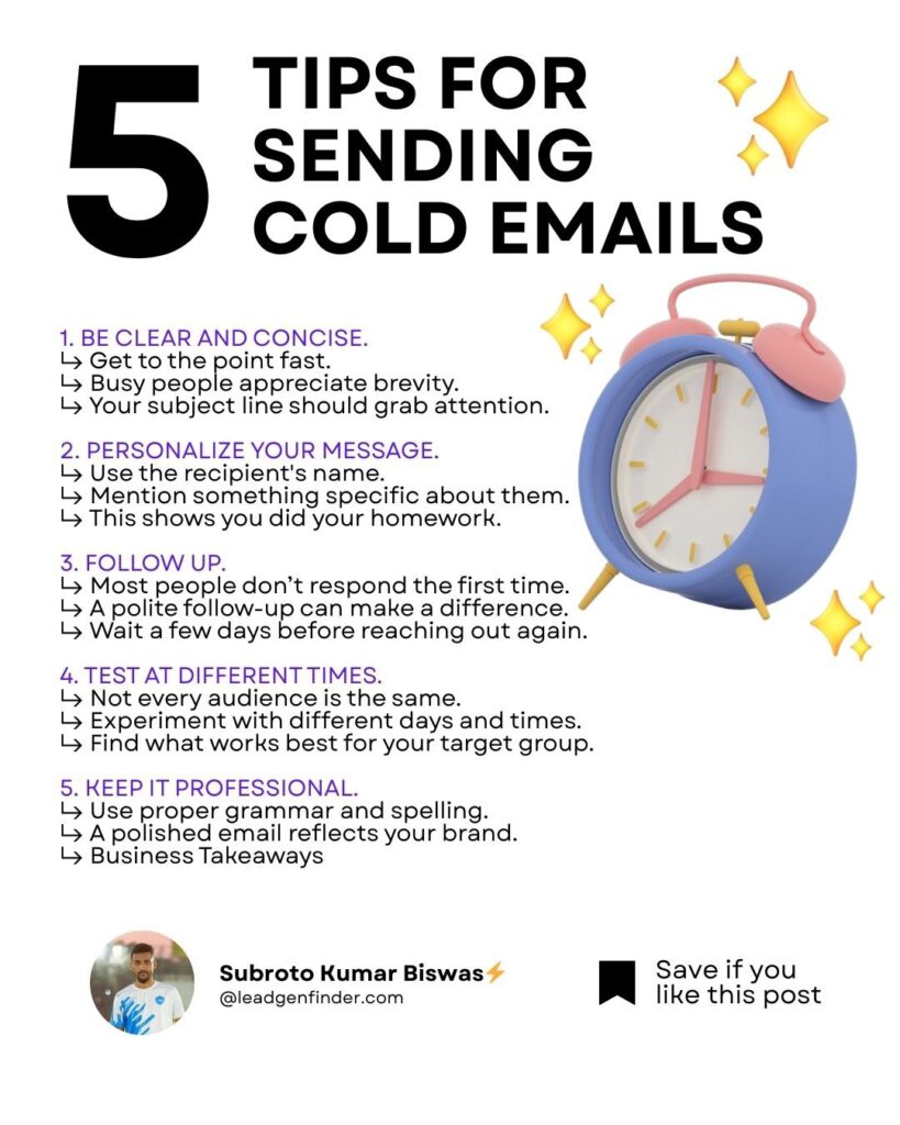5 tips for sending cold email.