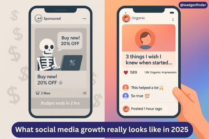 what organic social media growth really looks like in 2025