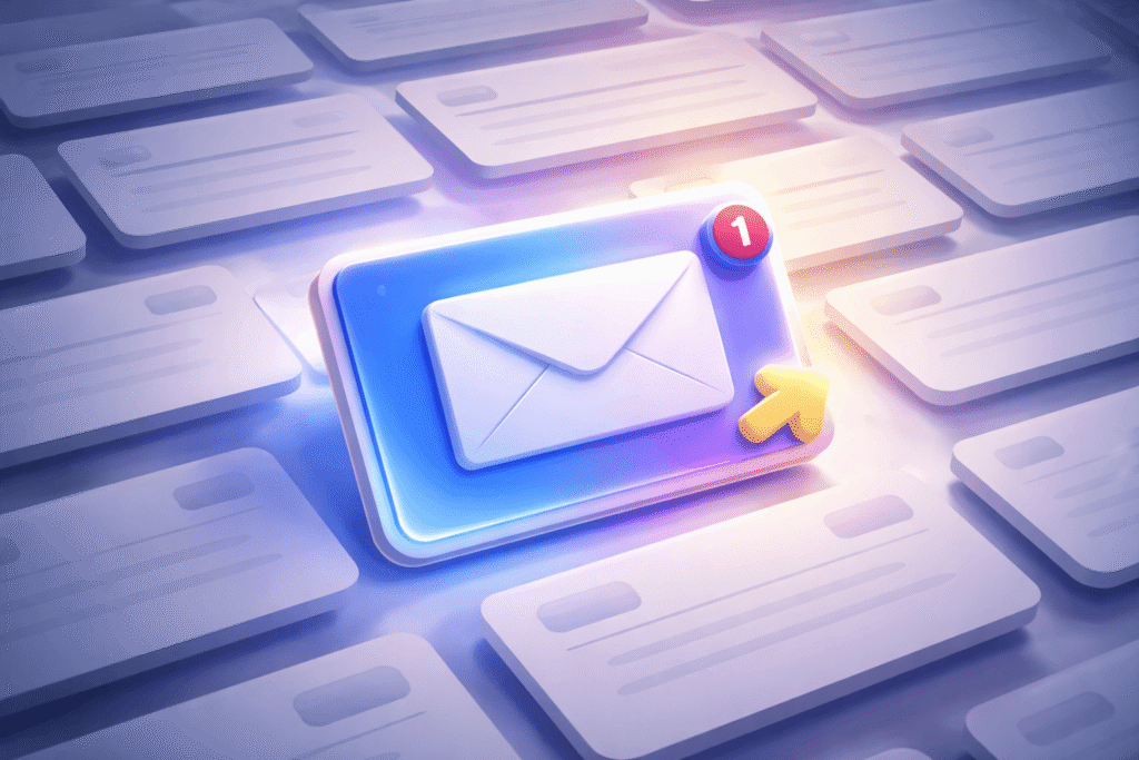 illustration showing how to get replies to cold emails.